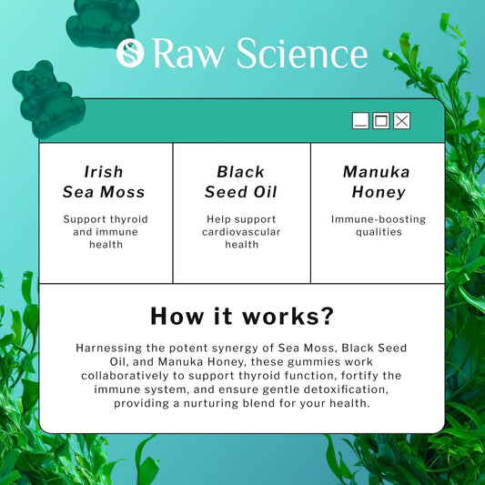 Irish Sea Moss Gummies Detox & Thyroid Support