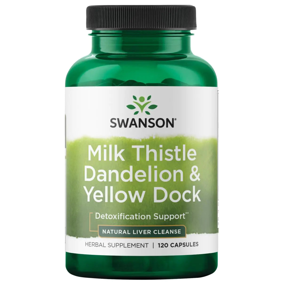 Swanson Milk Thistle Dandelion & Yellow Dock - Herbal Liver Support Supplement