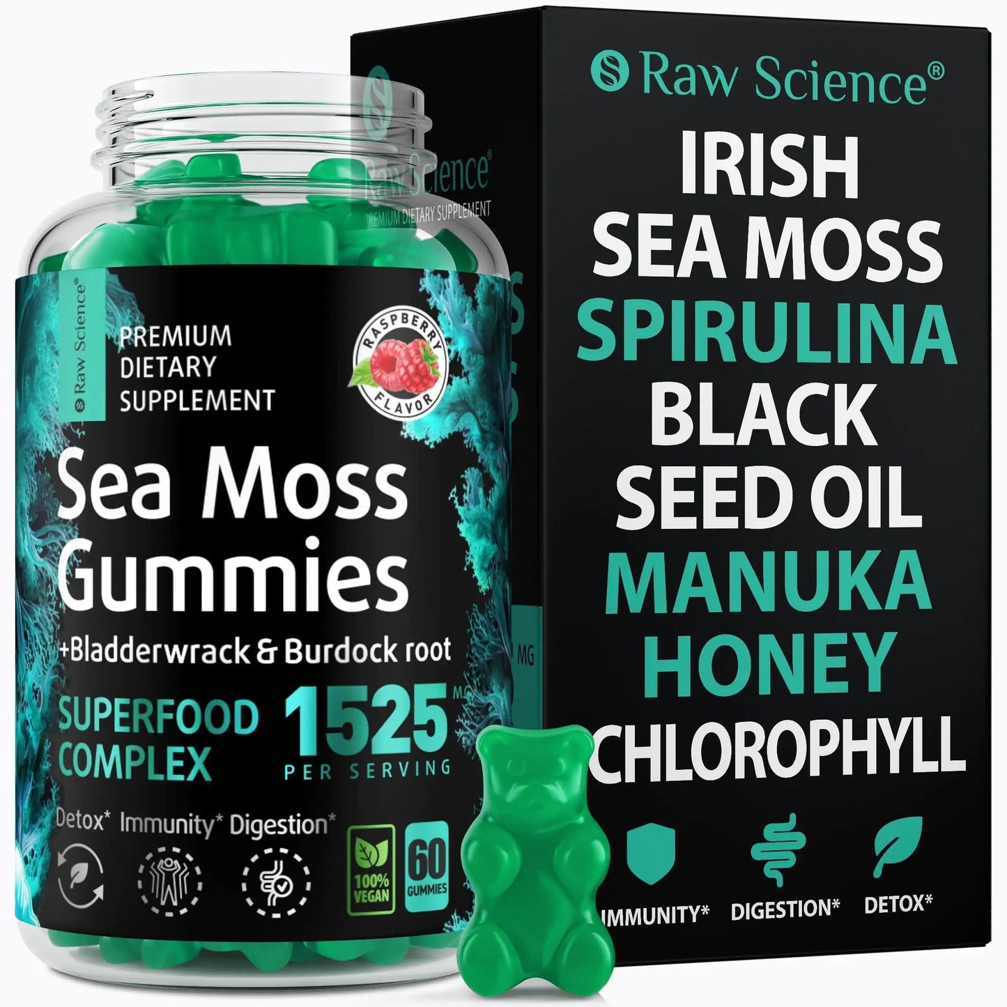 Irish Sea Moss Gummies Detox & Thyroid Support